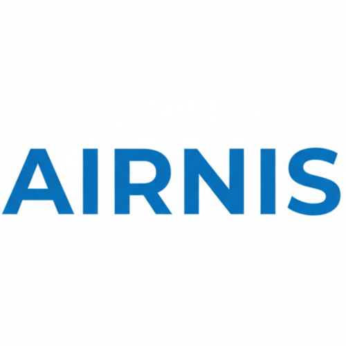 AIRNIS logo in blue on a white background